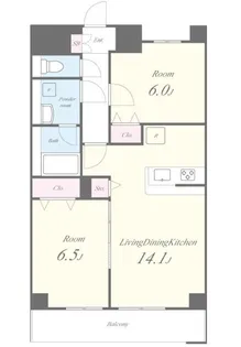 グランフォルム上鷺(グランフォルムカミサギ)【3階】の間取り