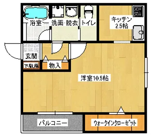 CUBEE【2階】の間取り