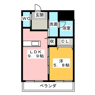 キャンディポット【2階】の間取り