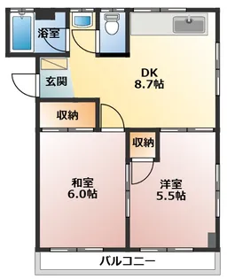メゾネットヒラカワ【2階】の間取り