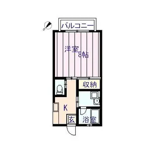 中村ハイツII【1階】の間取り