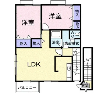 コンステレーションA【2階】の間取り