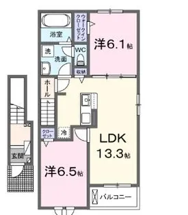 メゾン・ド・アイ【2階】の間取り