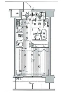 プレミアムキューブ菊川【2階】の間取り