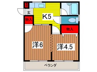 豊栄ハイツ【2階】の間取り