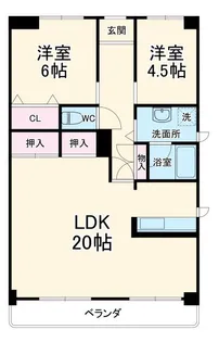 セレクト ドゥ【2階】の間取り