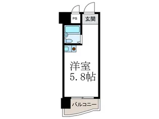 朝日プラザ高瀬川【7階】の間取り