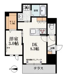 ランドヌール【3階】の間取り