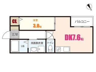 Relacion長束I【3階】の間取り