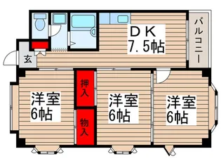 ニューブライトマンション【3階】の間取り