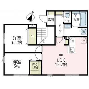 セントル ヴィラージュ【1階】の間取り