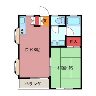 フォレストハウス【2階】の間取り