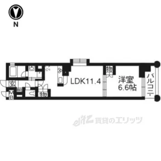 ベラジオ四条烏丸3【3階】の間取り