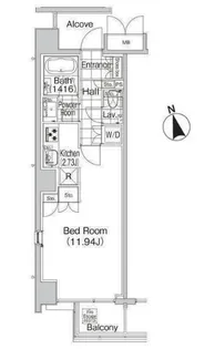 L’GENTE VALU 麻布十番 ルジェンテバリュ麻布十番【7階】の間取り