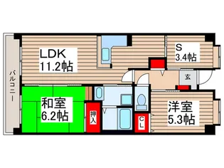 アルデ-アふらの【2階】の間取り
