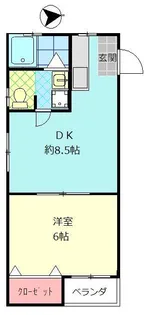 メゾン舞鶴【1階】の間取り