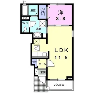 フィオーレ 千年【1階】の間取り