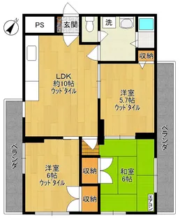 ハーモニウス【4階】の間取り