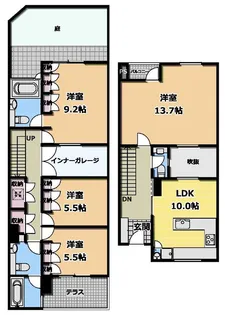 クリフサイドテラス【1階】の間取り