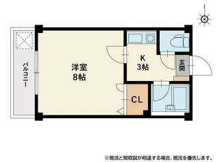 マンションさちえNo.3【1階】の間取り
