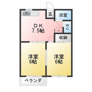 パークサイド黒沢台【2階】の間取り