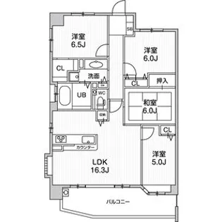 レイセニット奈良グラン・ヴェルジェ【4階】の間取り