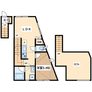 リースティン【2階】の間取り
