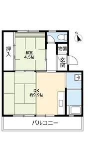 UR西大和星和台【4階】の間取り