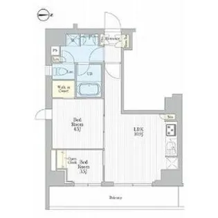 REFRAME 5 IRIYA【12階】の間取り