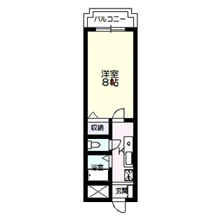 サンローゼ松山【4階】の間取り