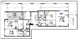 SUN Residence【1階】の間取り