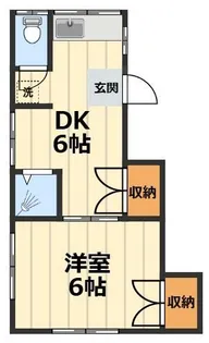 メゾンHIGA小田栄【2階】の間取り