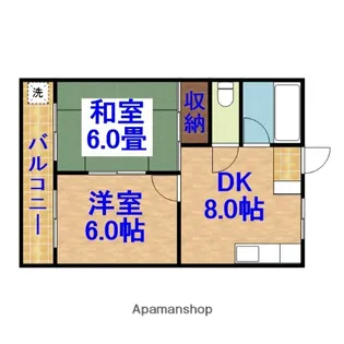 南総ハイツ【2階】の間取り
