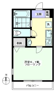 パルナシウス神楽坂【1階】の間取り