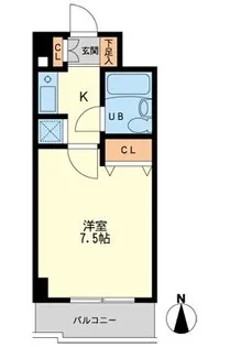 デイム橋本【9階】の間取り