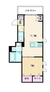 Maison du Verseau(メゾン ド ヴェルソー)【2階】の間取り