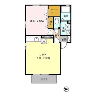 ウィルモア島崎 A棟【1階】の間取り