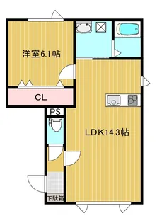 フェリーチェB【2階】の間取り