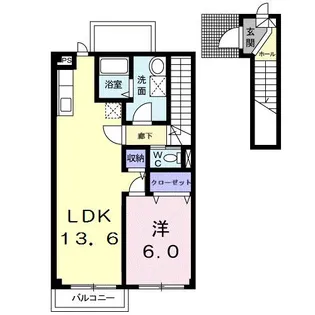 プラネット一番町【2階】の間取り