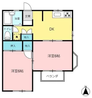 センチュリーハイツミナミ【2階】の間取り