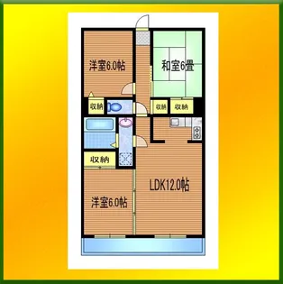 プラザハウス海老沢【2階】の間取り