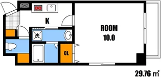 プランドール古市【6階】の間取り