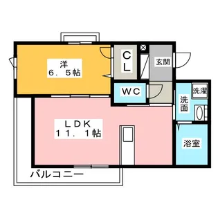 シャーメゾン菊住【3階】の間取り