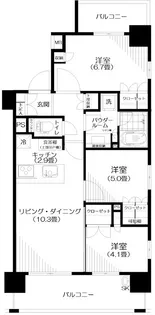 パレステージ町屋壱番館【2階】の間取り