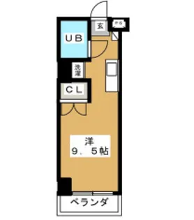 N9中屋ビル【4階】の間取り