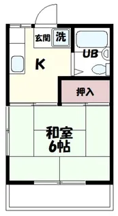 シルクハイツ【1階】の間取り