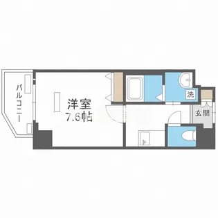 ファーストフィオーレ大阪ウエスト【3階】の間取り