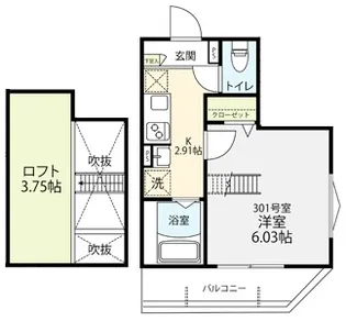 プロヴァンス下北沢【3階】の間取り