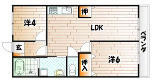 REXYZ城野【1階】の間取り