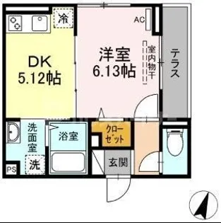 アナシエ南篠崎町II【1階】の間取り